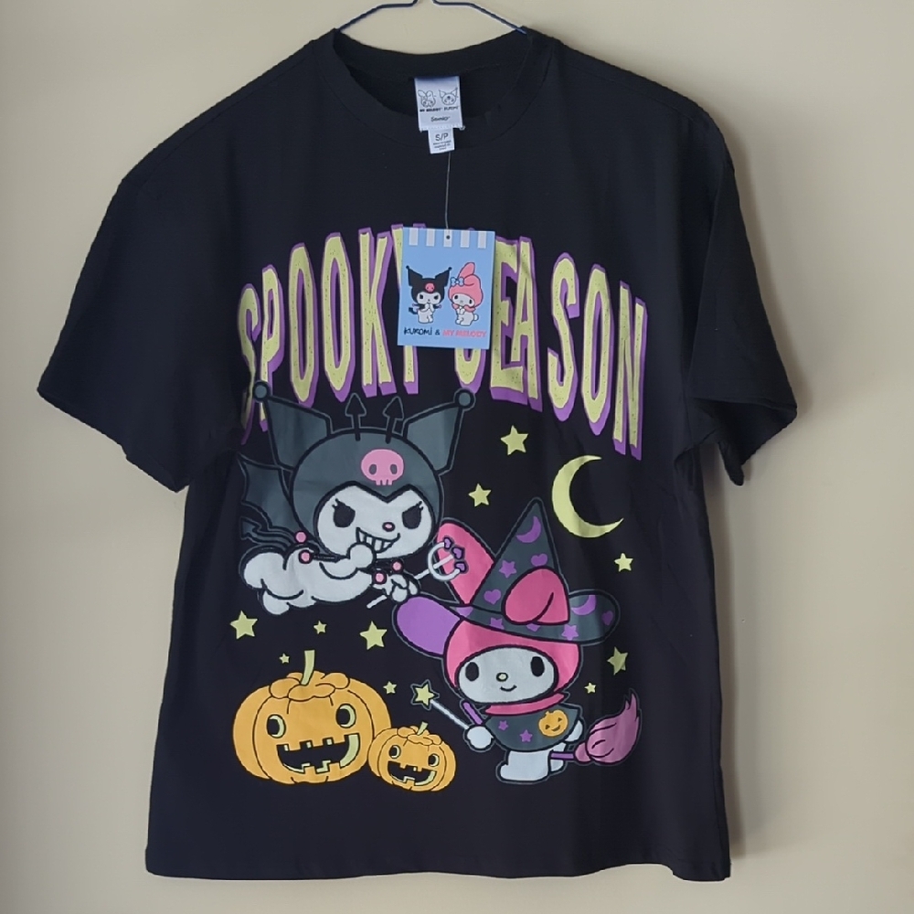 Sanrio Black Spooky Season Tee size womens small brand new